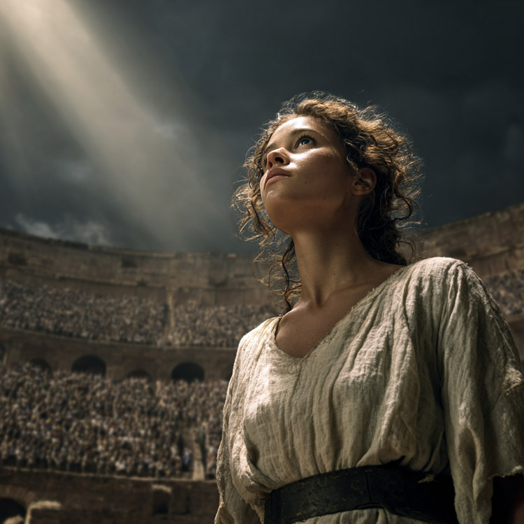 AI image of Perpetua what does bold faith mean