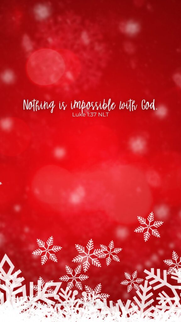 Christmas Phone Background from CrossRiver Media Christian publisher