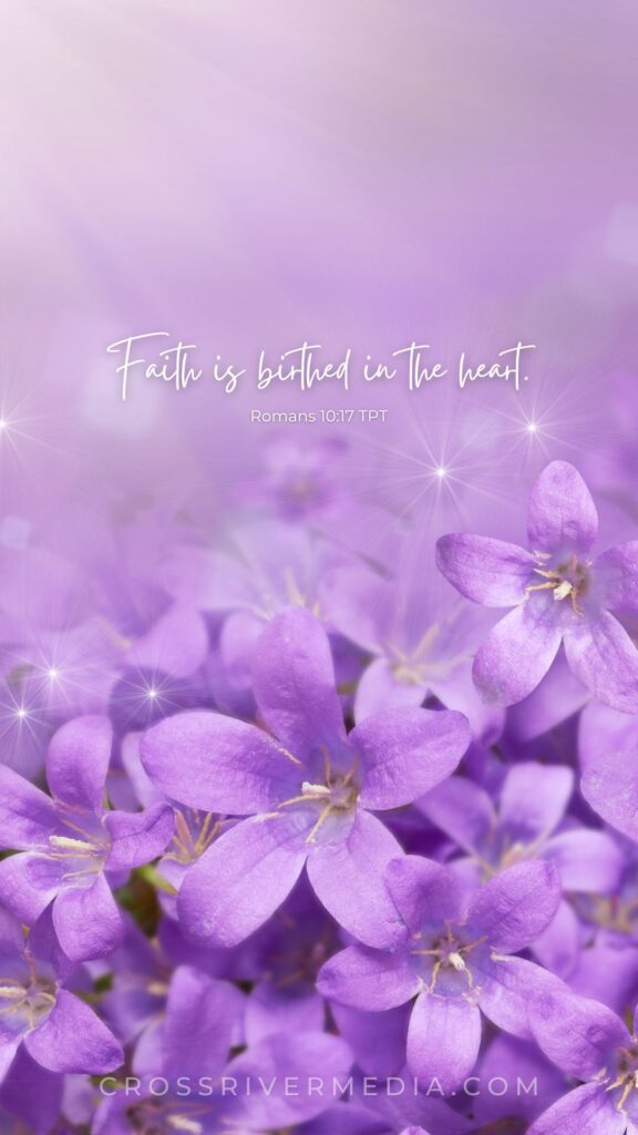 Free Christian phone wallpaper from Christian book publisher CrossRiver Media